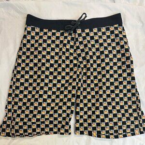 Hurley Board Shorts Size 38 Rare Pattern/Design Swim Trunks Surf Shorts